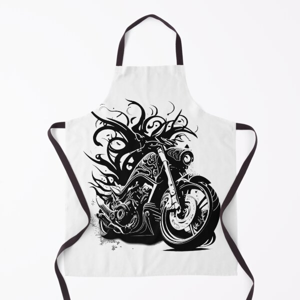 Item preview, Cruiser Motorbike in Tribal Style designed and sold by ShadowAndSlate.