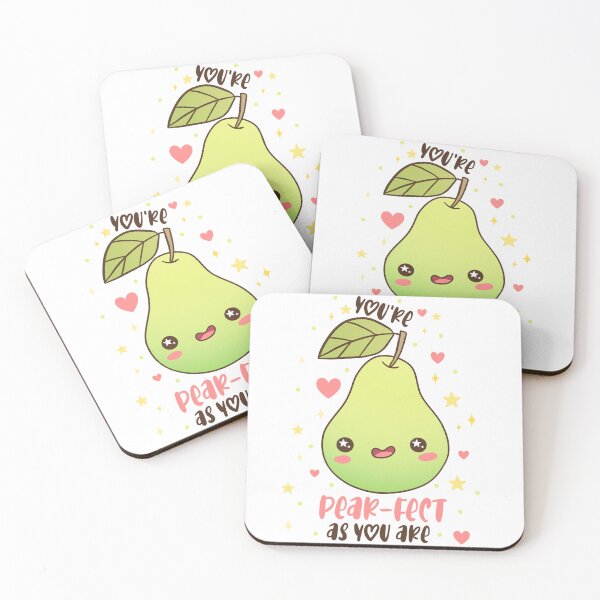 Item preview, You're pear-fect as you are cute pear pun  designed and sold by Yarafantasyart.