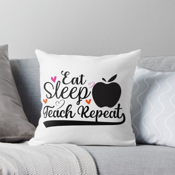 Item preview, EAT SLEEP TEACH REPEAT designed and sold by SticerOcean.