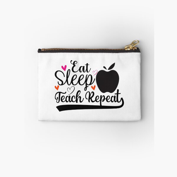 Item preview, EAT SLEEP TEACH REPEAT designed and sold by SticerOcean.