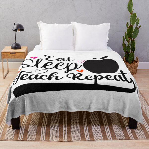 Item preview, EAT SLEEP TEACH REPEAT designed and sold by SticerOcean.