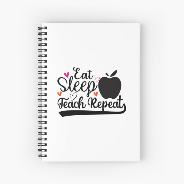 Item preview, EAT SLEEP TEACH REPEAT designed and sold by SticerOcean.