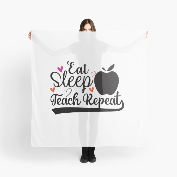 Item preview, EAT SLEEP TEACH REPEAT designed and sold by SticerOcean.