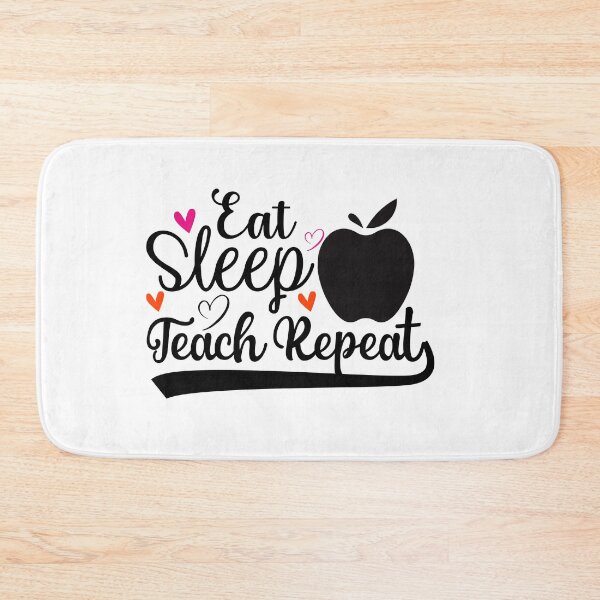Item preview, EAT SLEEP TEACH REPEAT designed and sold by SticerOcean.