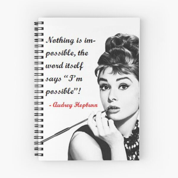 Item preview, Aubrey Hepburn inspiring quote designed and sold by safaalixox.