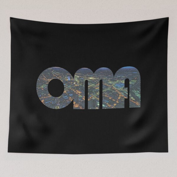 Item preview, Omaha, Nebraska OMA Night Cityscape designed and sold by CrabbyLobster.