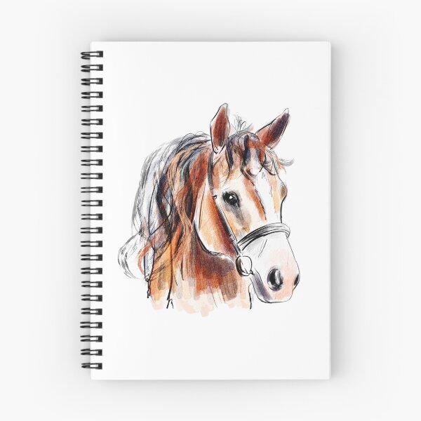 Item preview, Watercolor horse.Horse head drawing designed and sold by hjstudioo.