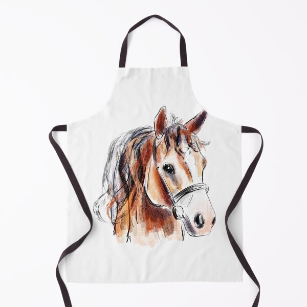 Item preview, Watercolor horse.Horse head drawing designed and sold by hjstudioo.