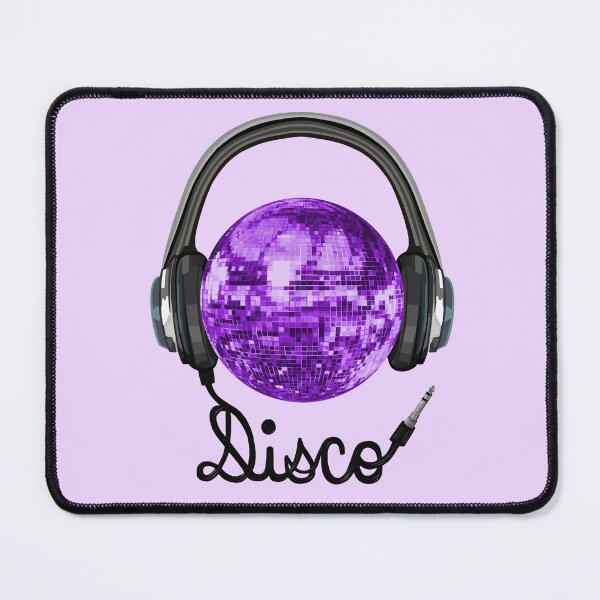 Item preview, 70s Music Purple Disco Ball Headphones designed and sold by Deborah Camp.