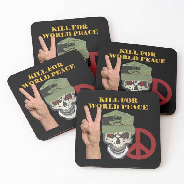 Item preview, Army - Ranger Patrol Cap - Skull - Kill for World Peace X 300 designed and sold by Military Insignia Products.