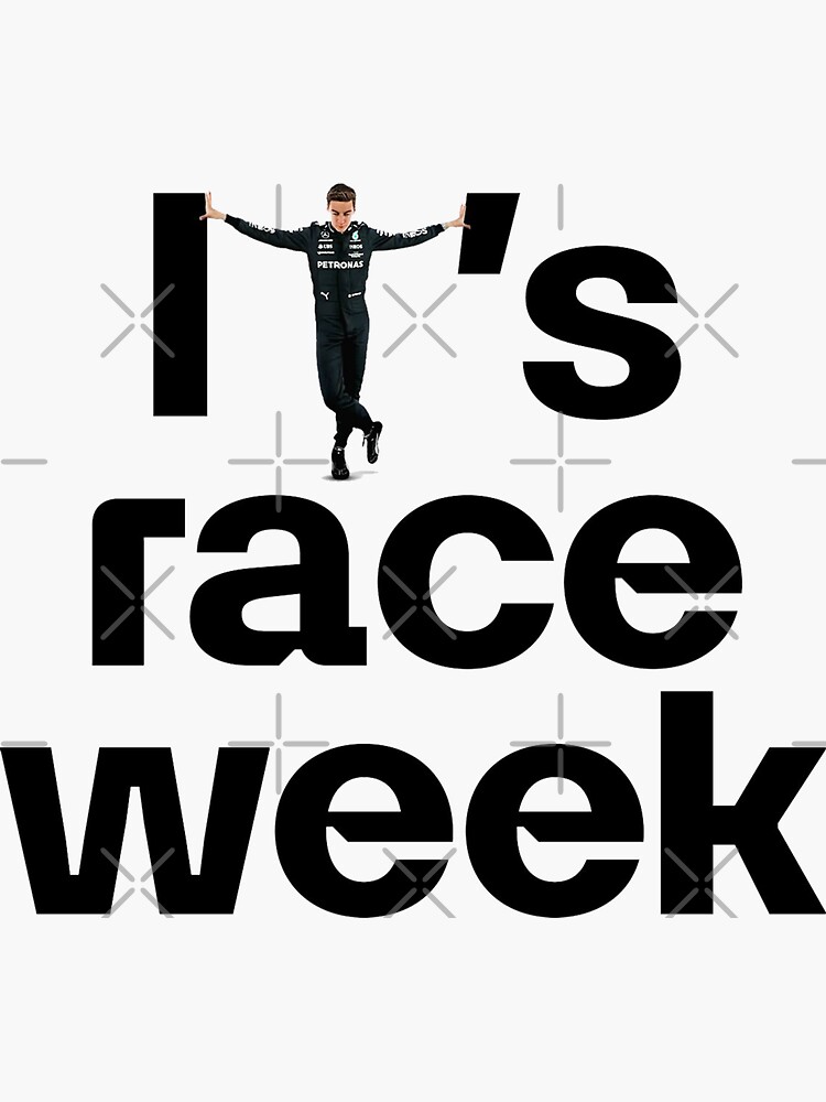 it's race week Sticker for Sale by BellourouShop