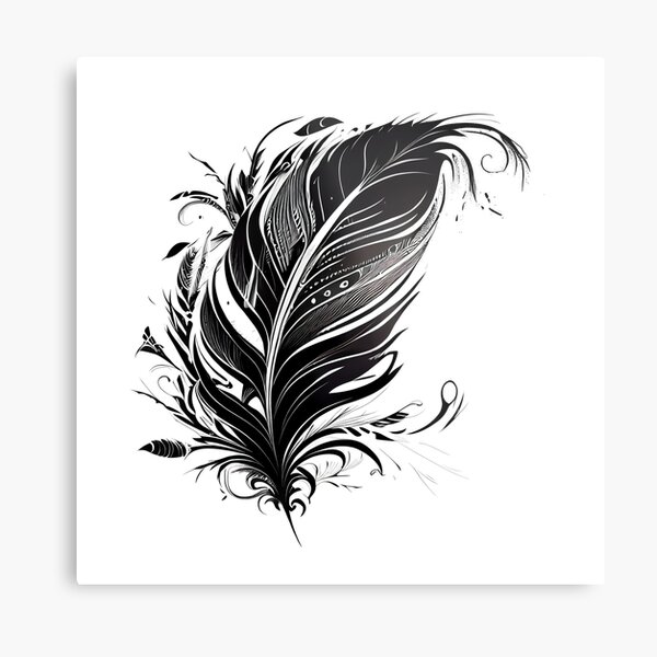 Item preview, Tribal Feather designed and sold by ShadowAndSlate.