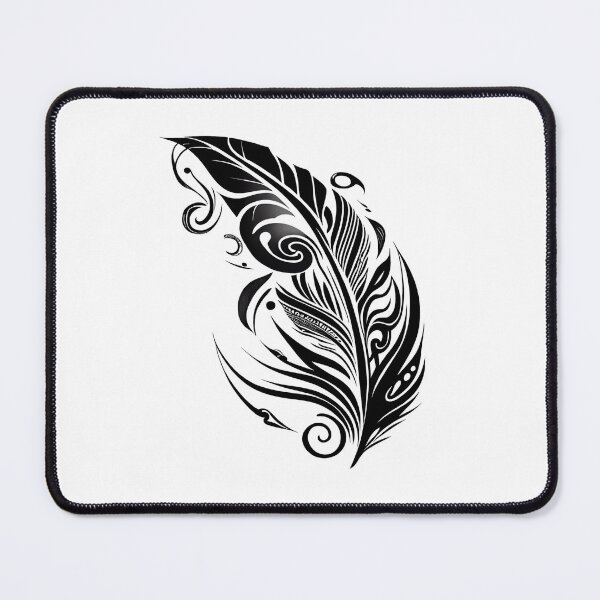 Item preview, Tribal Tattoo Feather designed and sold by ShadowAndSlate.