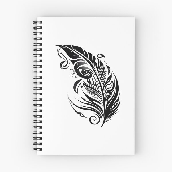Item preview, Tribal Tattoo Feather designed and sold by ShadowAndSlate.