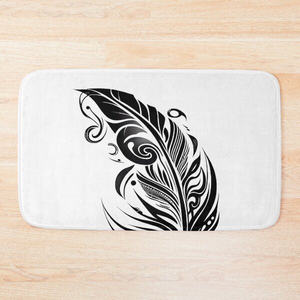 Item preview, Tribal Tattoo Feather designed and sold by ShadowAndSlate.