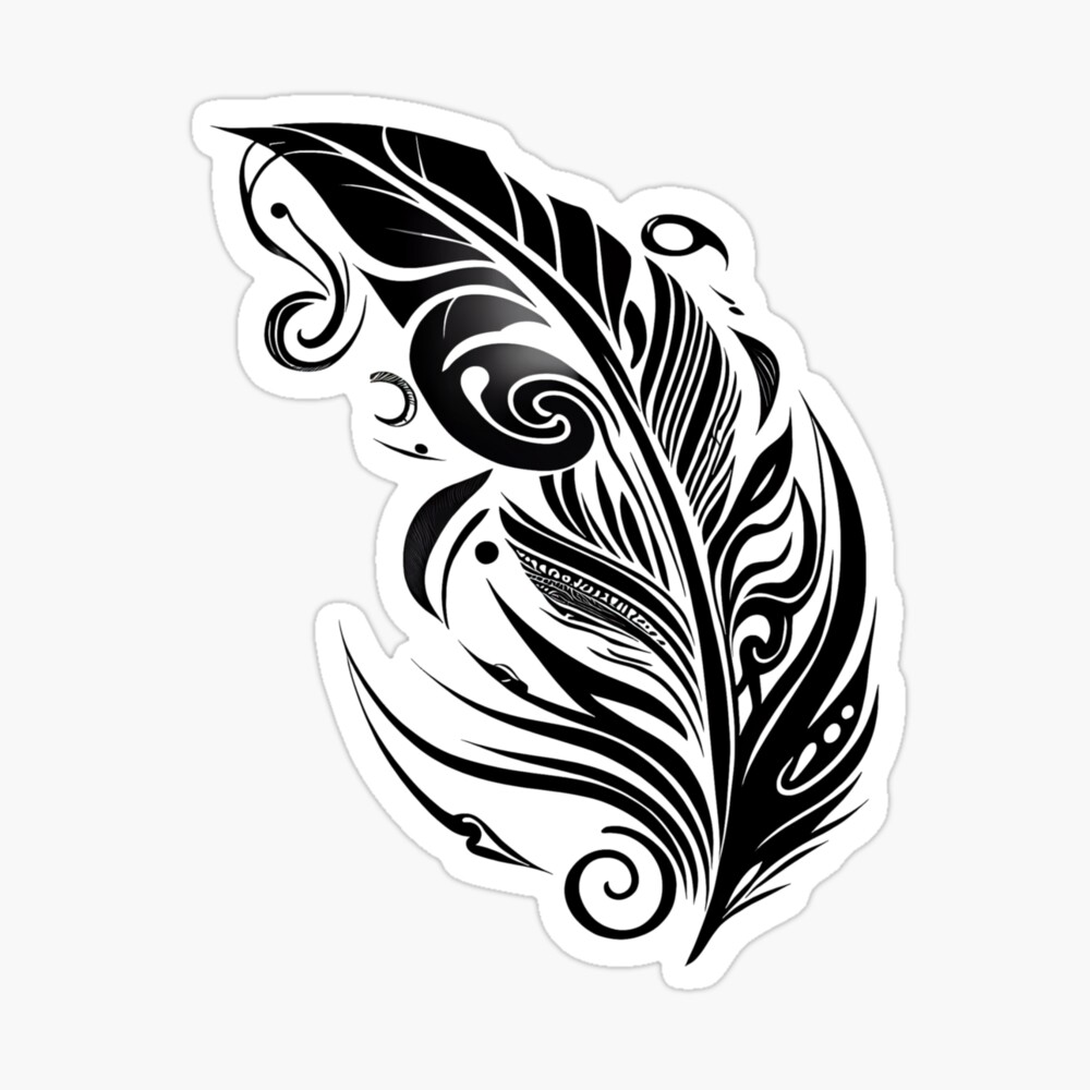 13 Beautiful Tribal Feather Tattoos | Only Tribal