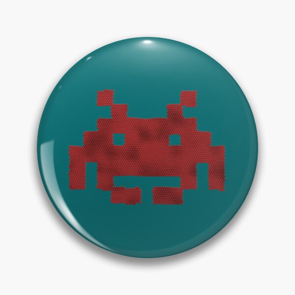 Item preview, Scaled Invader in red   designed and sold by hooligans123.