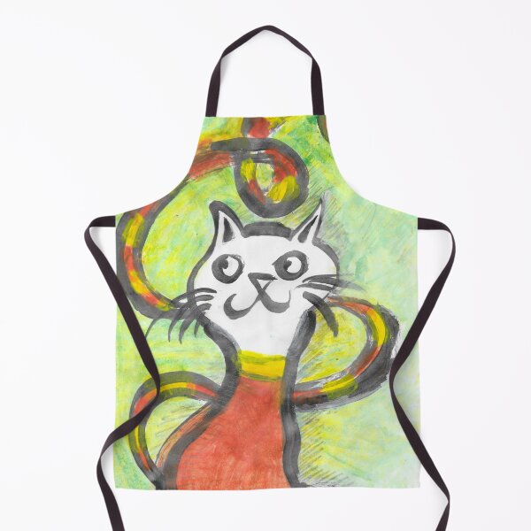 Item preview, Cat in yellow and red - 2 designed and sold by walterfest.