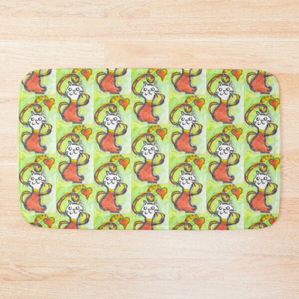 Item preview, Cat in yellow and red - 2 designed and sold by walterfest.