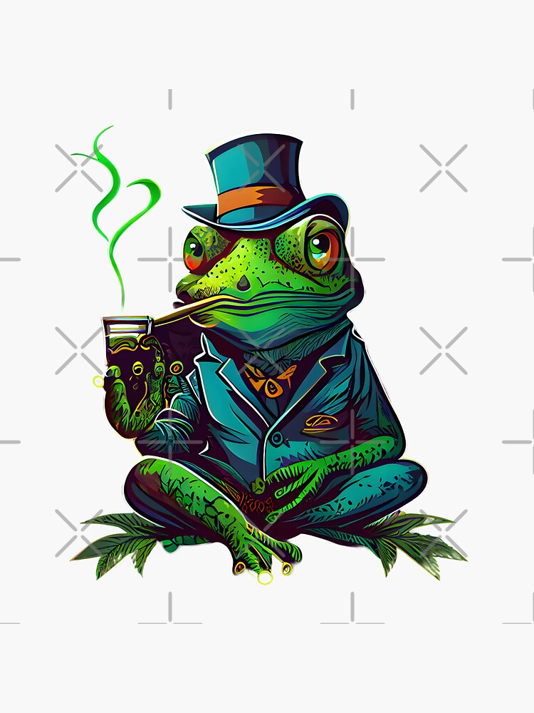 Frog Stoner Sticker
