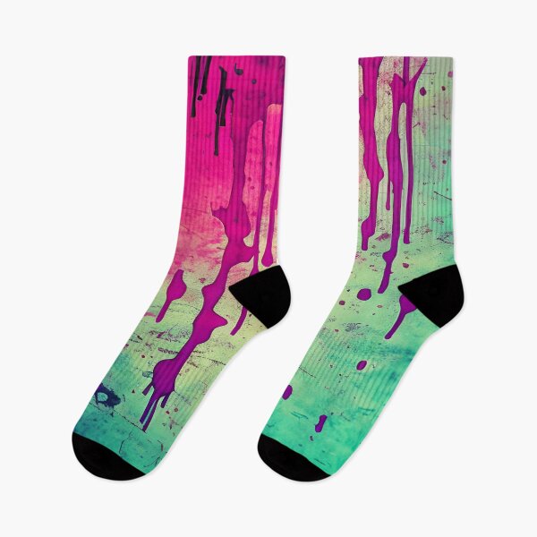 Item preview, Drippy Grungy blue, pink, purple, white, abstract, vintage design designed and sold by marvin barth.