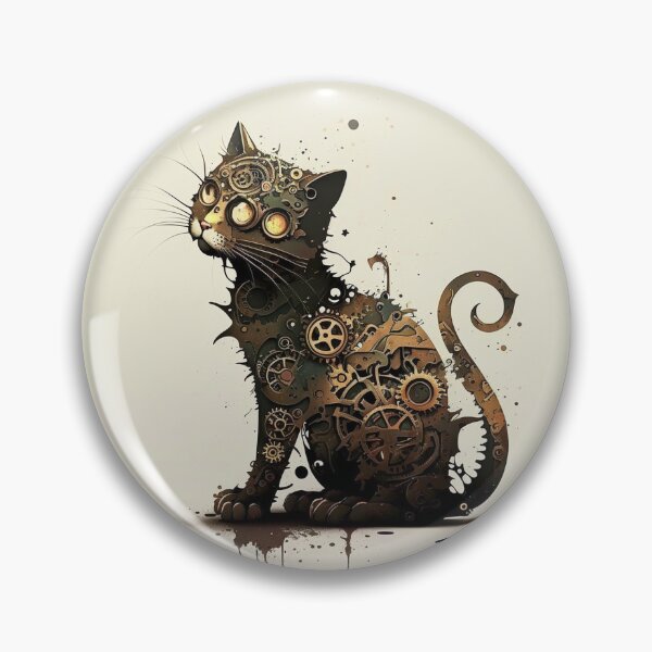 Item preview, Steampunk Animals - Mechanical Cats #16 designed and sold by MindAsylum.