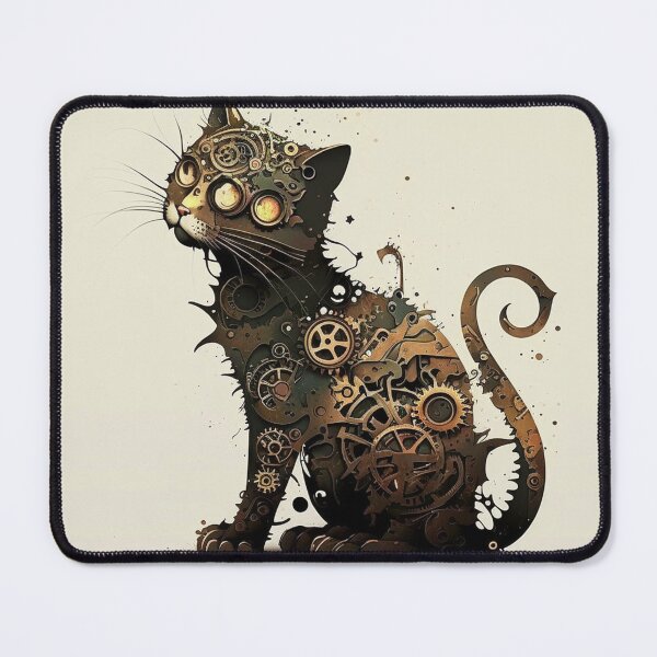 Item preview, Steampunk Animals - Mechanical Cats #16 designed and sold by MindAsylum.