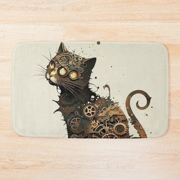 Item preview, Steampunk Animals - Mechanical Cats #16 designed and sold by MindAsylum.