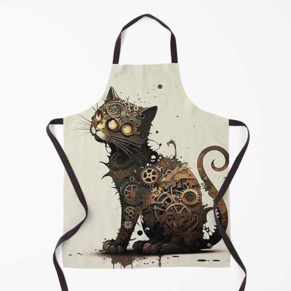 Item preview, Steampunk Animals - Mechanical Cats #16 designed and sold by MindAsylum.