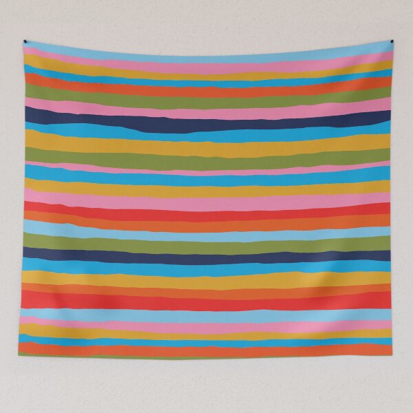 Item preview, Serrate Stripes Colorful Spring and Summer Striped Pattern designed and sold by kierkegaard.