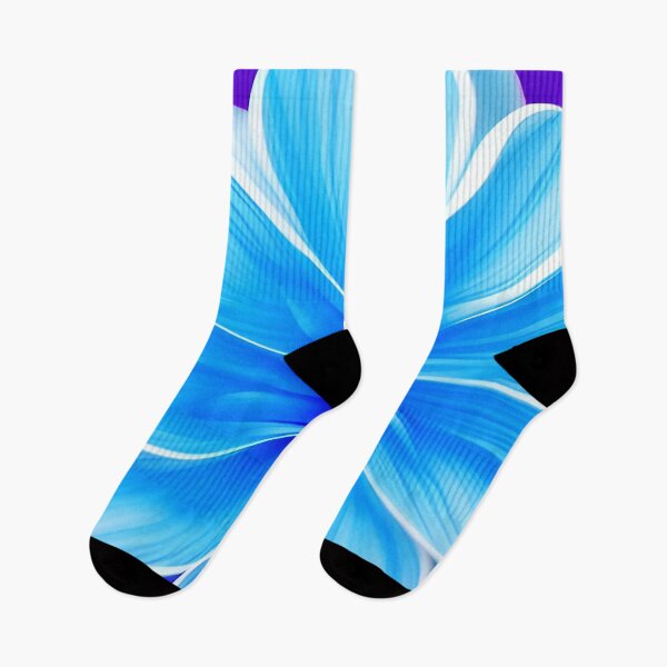 Item preview, Hawaiian Floral Design with Single Ocean Blue Flower with Deep Purple Background   ra designed and sold by deniselynnimage.