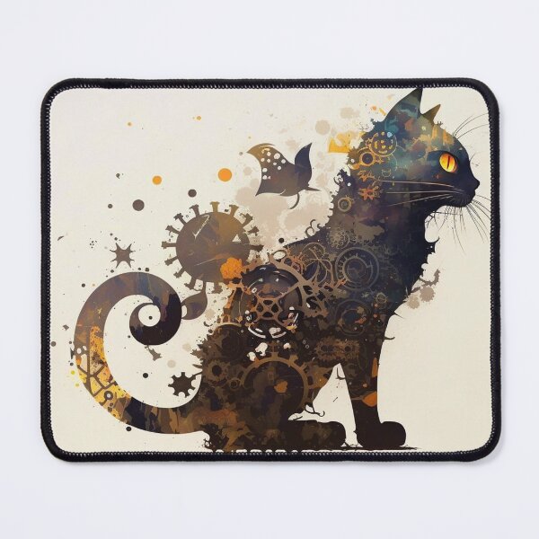 Item preview, Steampunk Animals - Mechanical Cats #17 designed and sold by MindAsylum.