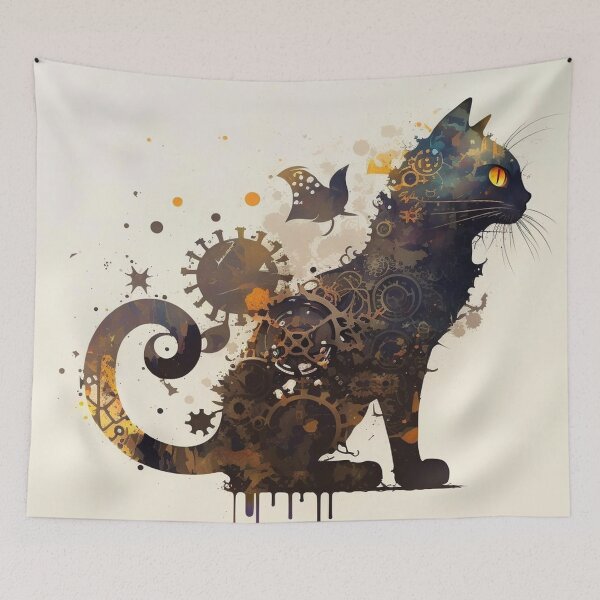 Item preview, Steampunk Animals - Mechanical Cats #17 designed and sold by MindAsylum.