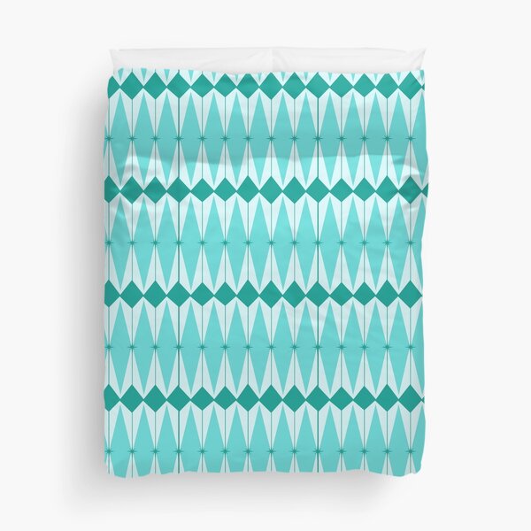 Geometric Diamonds & Starbursts Duvet Cover