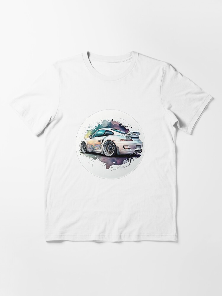 Porsche 911 GT3 RS (992) Silhouette Essential T-Shirt for Sale by  in-transit