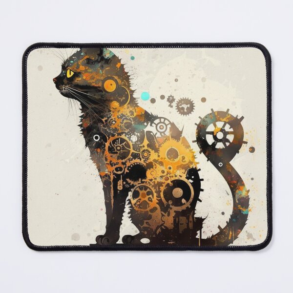 Item preview, Steampunk Animals - Mechanical Cats #18 designed and sold by MindAsylum.