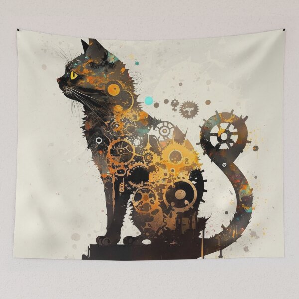 Item preview, Steampunk Animals - Mechanical Cats #18 designed and sold by MindAsylum.