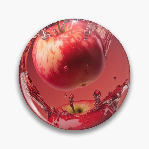Item preview, Two red apples are splashing into the water printart, wallart 13 designed and sold by jetaiart.