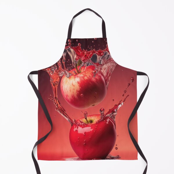 Item preview, Two red apples are splashing into the water printart, wallart 13 designed and sold by jetaiart.