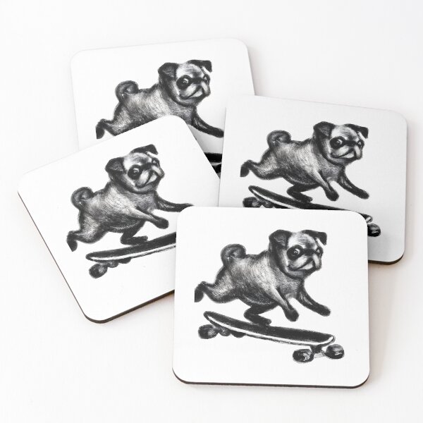 Item preview, Sketched pug. Penciled Pug. Animated pug. Cute Pug designed and sold by Doggymadness.