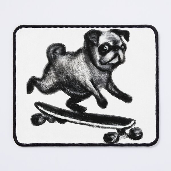 Item preview, Sketched pug. Penciled Pug. Animated pug. Cute Pug designed and sold by Doggymadness.