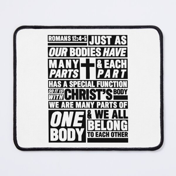 Item preview, Romans 12:4-5 We All Belong To Each Other designed and sold by plushism.