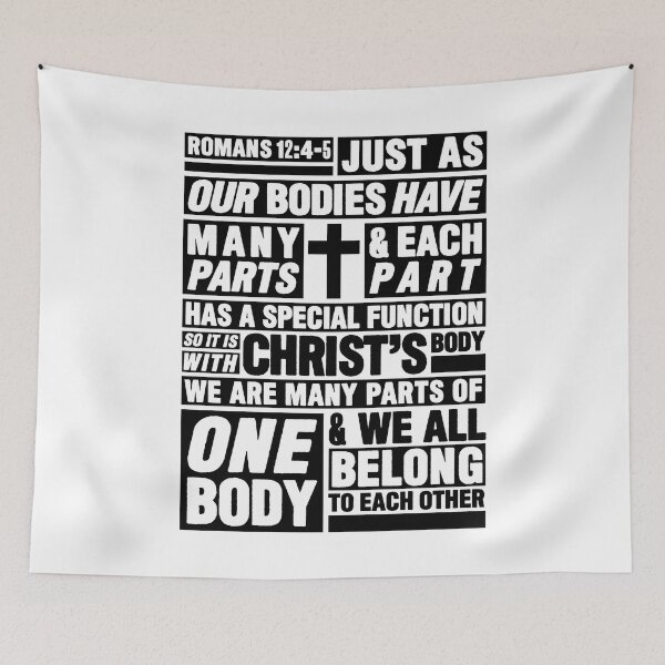 Item preview, Romans 12:4-5 We All Belong To Each Other designed and sold by plushism.