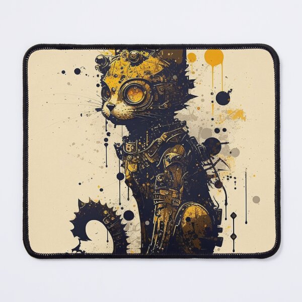 Item preview, Steampunk Animals - Mechanical Cats #19 designed and sold by MindAsylum.