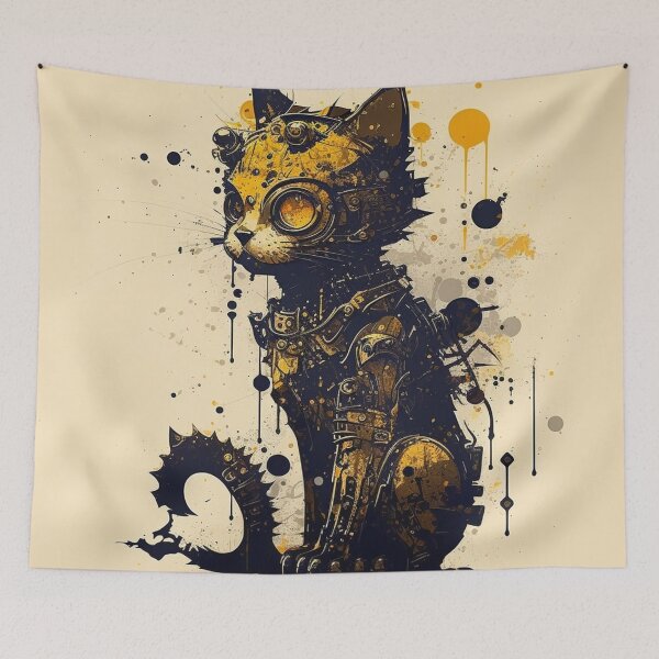 Item preview, Steampunk Animals - Mechanical Cats #19 designed and sold by MindAsylum.