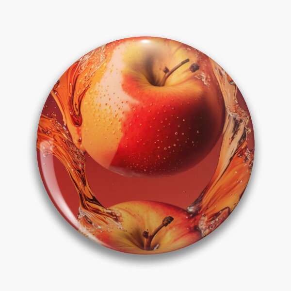 Item preview, Two red apples are splashing into the water printart, wallart 14 designed and sold by jetaiart.