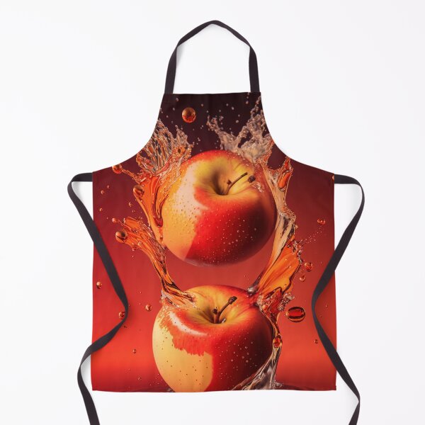 Item preview, Two red apples are splashing into the water printart, wallart 14 designed and sold by jetaiart.