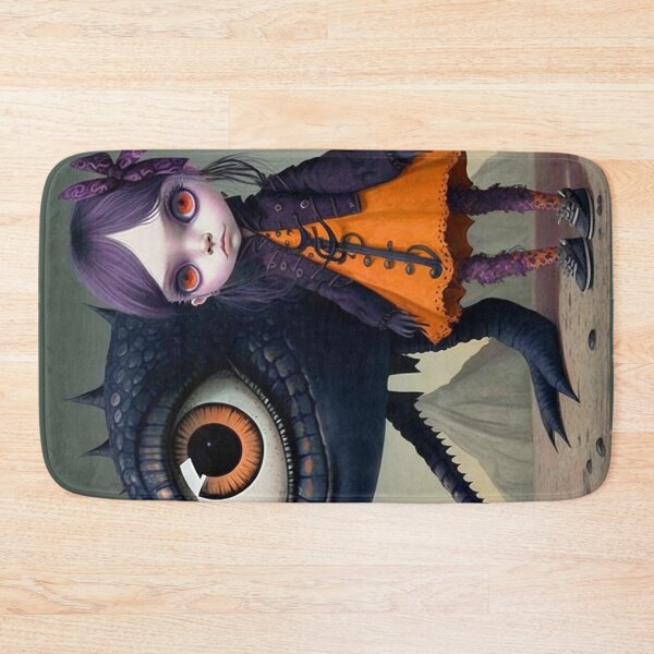 Item preview, Big Eye Girl Pop Art Sweet Goth Surreal Big Eye Big Eye Art Creepy Cute designed and sold by Art.Fusion.Studio.