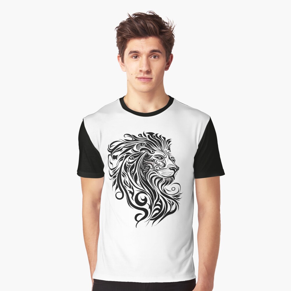 "Tribal Lion" Sticker for Sale by ShadowAndSlate | Redbubble
