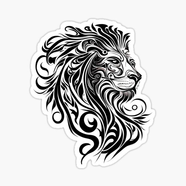 Lion Head Tattoo HighRes Vector Graphic  Getty Images